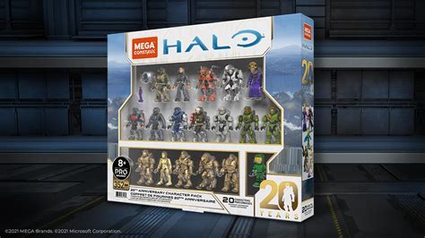 halo construx|Mega Construx Halo 20th Anniversary Character Pack Halo .